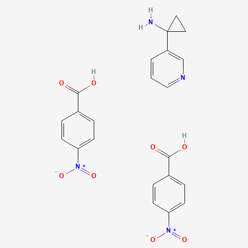 1-(Pyridin-3-yl)cyclopropanamine 4-nitrobenzoate(1:2)
