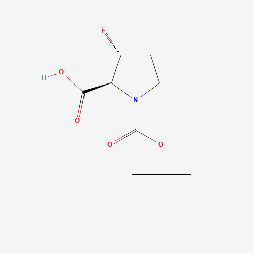 (2S,3R)-1-(tert-Butoxycarbonyl)-3-fluoropyrrolidine-2-carboxylic acid
