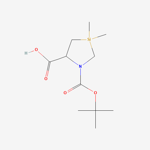 1-(tert-Butoxycarbonyl)-3,3-dimethyl-1,3-azasilolidine-5-carboxylic acid