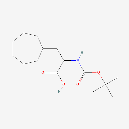 2-((tert-Butoxycarbonyl)amino)-3-cycloheptylpropanoic acid