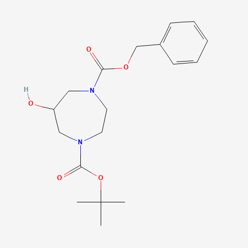 1-Benzyl 4-(tert-butyl) 6-hydroxy-1,4-diazepane-1,4-dicarboxylate