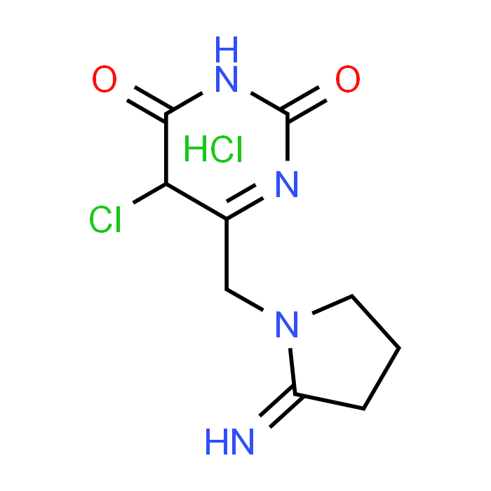 5-Chloro-6-((2-iminopyrrolidin-1-yl)methyl)pyrimidine-2,4(1H,3H)-dione hydrochloride