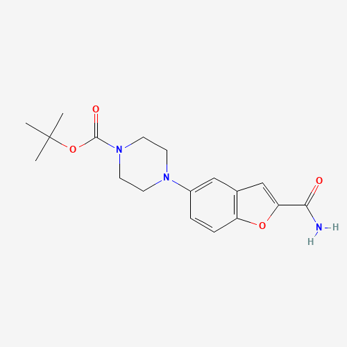 tert-Butyl 4-(2-carbamoylbenzofuran-5-yl)piperazine-1-carboxylate