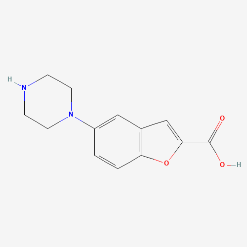 5-(Piperazin-1-yl)benzofuran-2-carboxylic acid