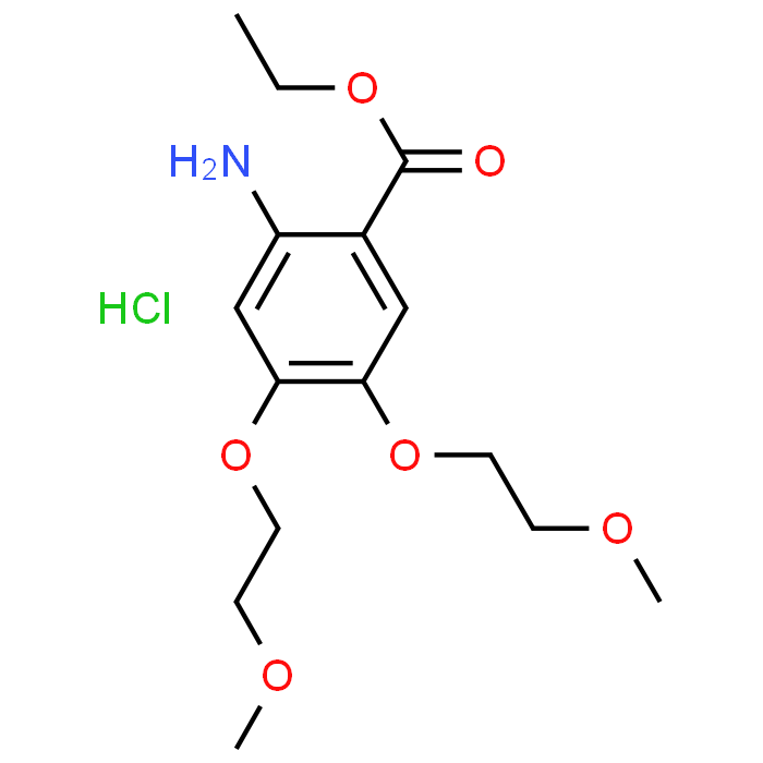 Ethyl 2-amino-4,5-bis(2-methoxyethoxy)benzoate hydrochloride