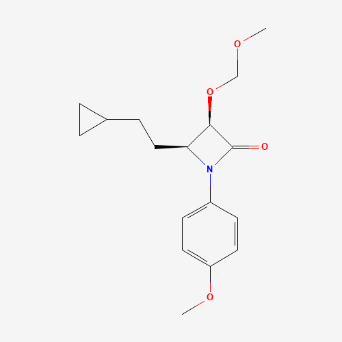 (3R,4S)-4-(2-cyclopropylethyl)-3-(methoxymethoxy)-1-(4-methoxyphenyl)azetidin-2-one