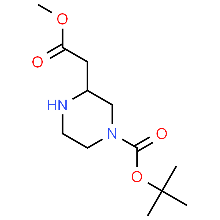 tert-Butyl 3-(2-methoxy-2-oxoethyl)piperazine-1-carboxylate