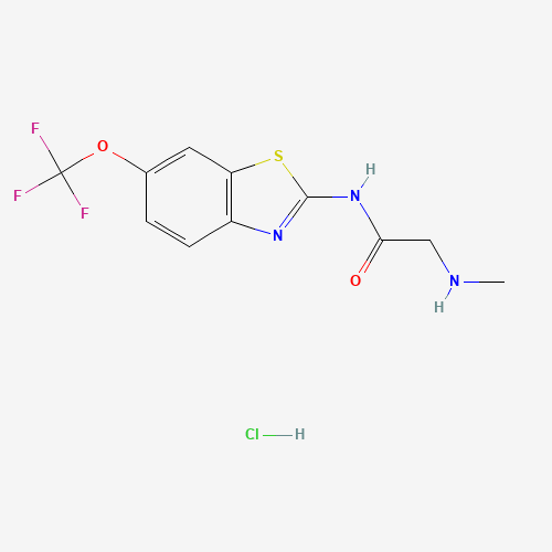 2-(Methylamino)-N-(6-(trifluoromethoxy)benzo[d]thiazol-2-yl)acetamide hydrochloride