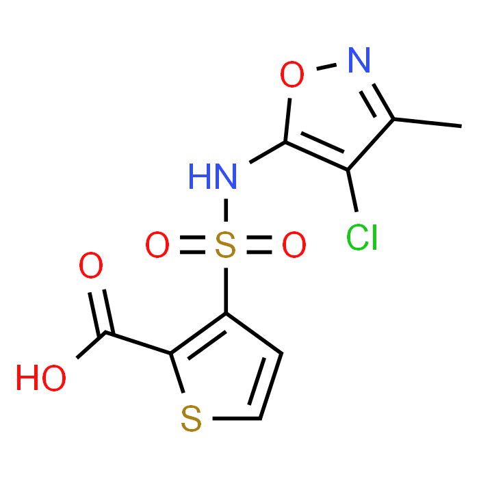 3-(N-(4-Chloro-3-methylisoxazol-5-yl)sulfamoyl)thiophene-2-carboxylic acid