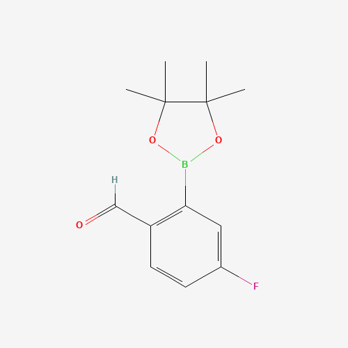 4-Fluoro-2-(4,4,5,5-tetramethyl-1,3,2-dioxaborolan-2-yl)benzaldehyde