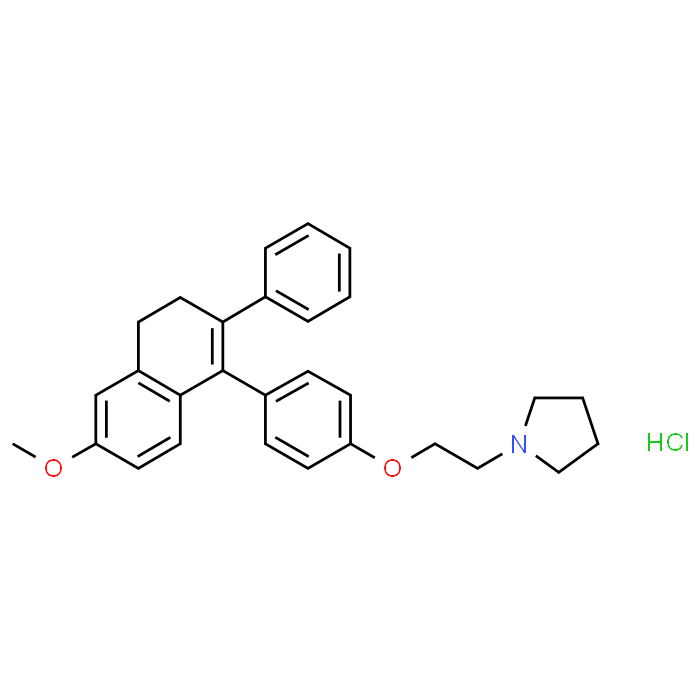 1-(2-(4-(6-Methoxy-2-phenyl-3,4-dihydronaphthalen-1-yl)phenoxy)ethyl)pyrrolidine hydrochloride