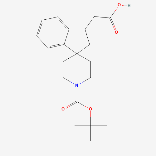 2-(1'-(tert-Butoxycarbonyl)-2,3-dihydrospiro[indene-1,4'-piperidin]-3-yl)acetic acid