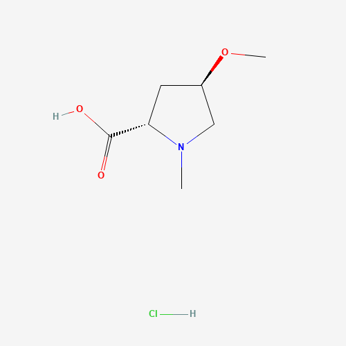 (2S,4R)-4-Methoxy-1-methylpyrrolidine-2-carboxylic acid hydrochloride