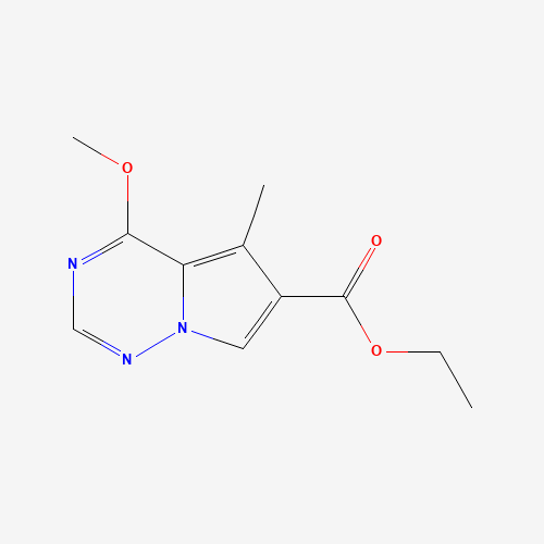 ethyl 4-methoxy-5-methylpyrrolo[2,1-f][1,2,4]triazine-6-carboxylate