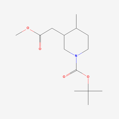 tert-Butyl 3-(2-methoxy-2-oxoethyl)-4-methylpiperidine-1-carboxylate