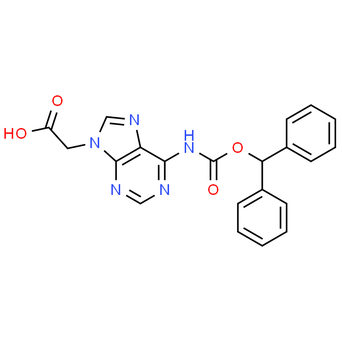 2-(6-(((Benzhydryloxy)carbonyl)amino)-9H-purin-9-yl)acetic acid