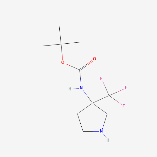 tert-Butyl (3-(trifluoromethyl)pyrrolidin-3-yl)carbamate