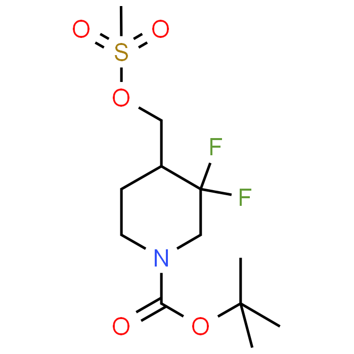 tert-Butyl 3,3-difluoro-4-(((methylsulfonyl)oxy)methyl)piperidine-1-carboxylate