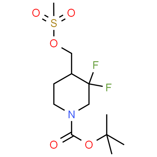 tert-Butyl 3,3-difluoro-4-(((methylsulfonyl)oxy)methyl)piperidine-1-carboxylate