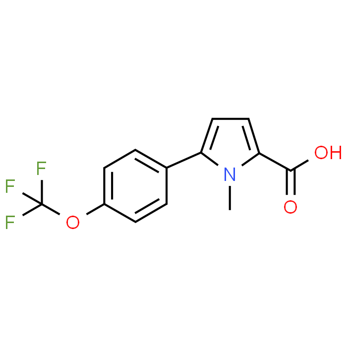 1-Methyl-5-(4-(trifluoromethoxy)phenyl)-1H-pyrrole-2-carboxylic acid