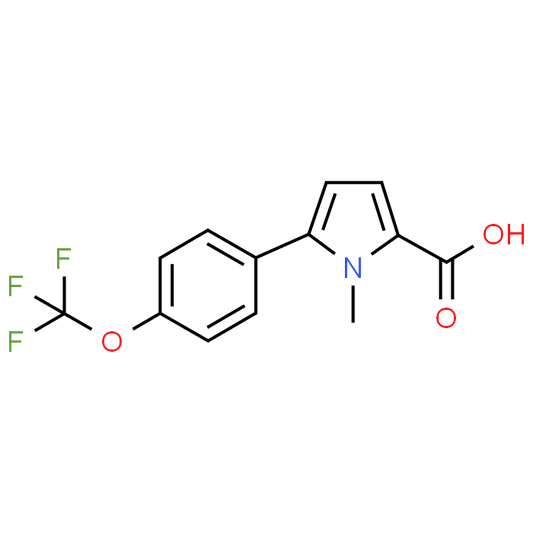 1-Methyl-5-(4-(trifluoromethoxy)phenyl)-1H-pyrrole-2-carboxylic acid