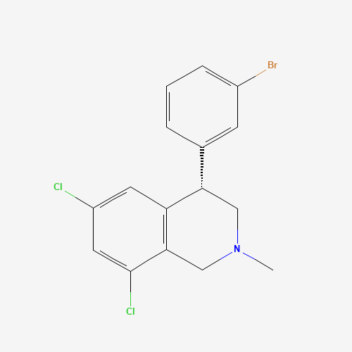 (S)-4-(3-Bromophenyl)-6,8-dichloro-2-methyl-1,2,3,4-tetrahydroisoquinoline