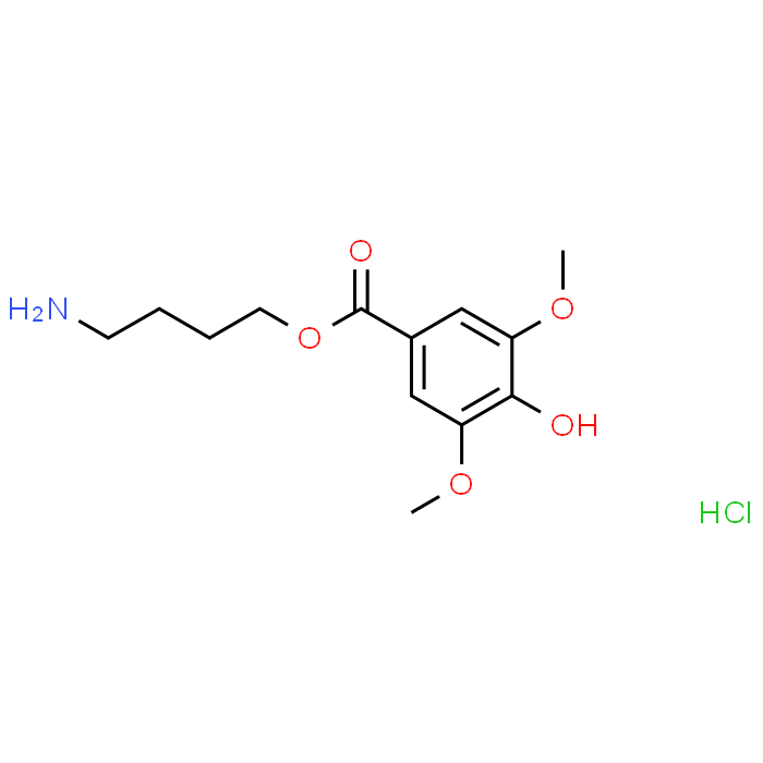 4-Aminobutyl 4-hydroxy-3,5-dimethoxybenzoate hydrochloride