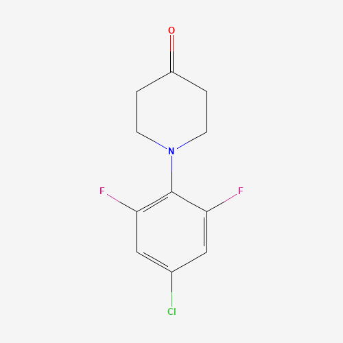 1-(4-Chloro-2,6-difluorophenyl)piperidin-4-one