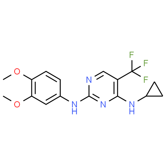N4-Cyclopropyl-N2-(3,4-dimethoxyphenyl)-5-(trifluoromethyl)pyrimidine-2,4-diamine