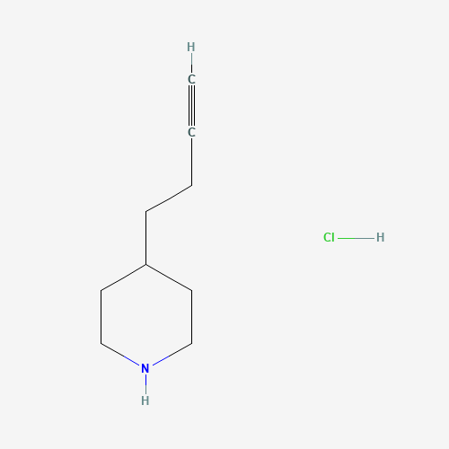 4-(But-3-yn-1-yl)piperidine hydrochloride