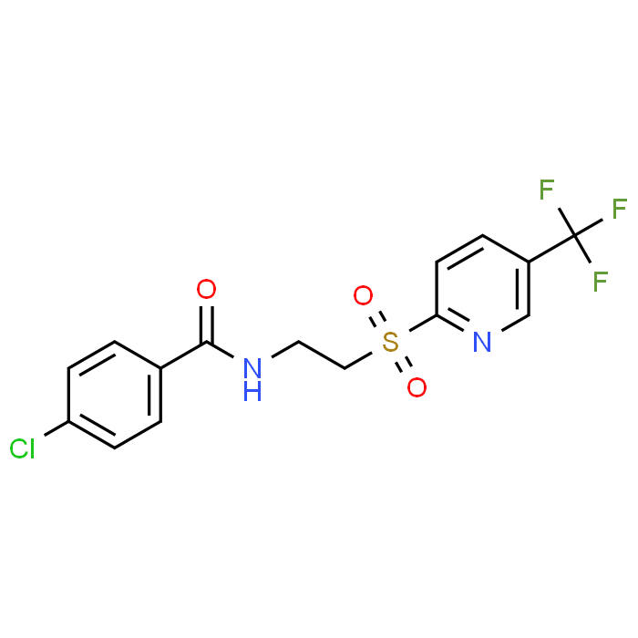 4-Chloro-N-(2-((5-(trifluoromethyl)pyridin-2-yl)sulfonyl)ethyl)benzamide