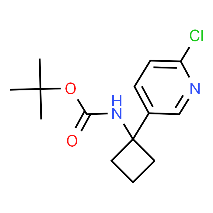 tert-Butyl (1-(6-chloropyridin-3-yl)cyclobutyl)carbamate