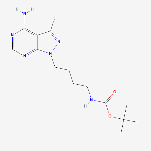 tert-Butyl (4-(4-amino-3-iodo-1H-pyrazolo[3,4-d]pyrimidin-1-yl)butyl)carbamate