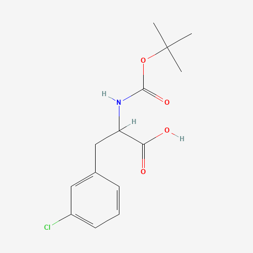 2-((tert-Butoxycarbonyl)amino)-3-(3-chlorophenyl)propanoic acid