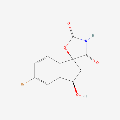 (1R,3R)-5-Bromo-3-hydroxy-2,3-dihydrospiro[indene-1,5'-oxazolidine]-2',4'-dione