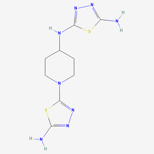 N2-(1-(5-Amino-1,3,4-thiadiazol-2-yl)piperidin-4-yl)-1,3,4-thiadiazole-2,5-diamine