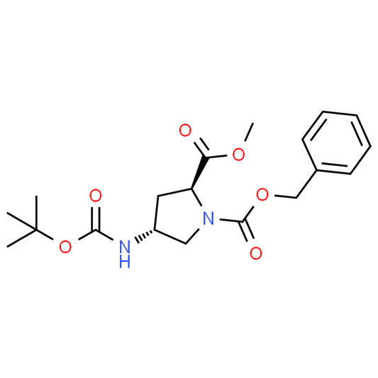 (2S,4R)-1-Benzyl 2-methyl 4-((tert-butoxycarbonyl)amino)pyrrolidine-1,2-dicarboxylate