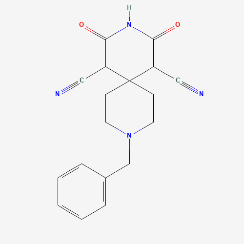 9-Benzyl-2,4-dioxo-3,9-diazaspiro[5.5]undecane-1,5-dicarbonitrile