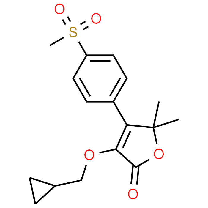 3-(Cyclopropylmethoxy)-5,5-dimethyl-4-(4-(methylsulfonyl)phenyl)furan-2(5H)-one