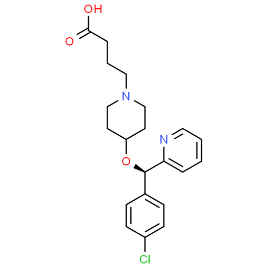 (R)-4-(4-((4-Chlorophenyl)(pyridin-2-yl)methoxy)piperidin-1-yl)butanoic acid
