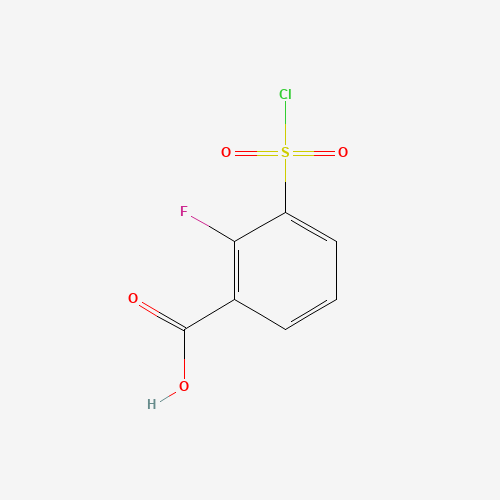3-(chlorosulfonyl)-2-fluorobenzoic acid