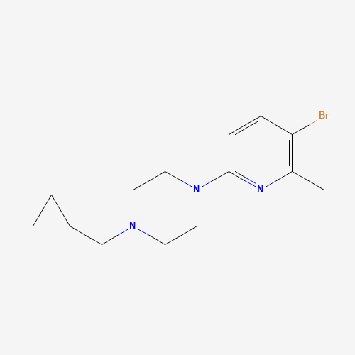 1-(5-Bromo-6-methylpyridin-2-yl)-4-(cyclopropylmethyl)piperazine
