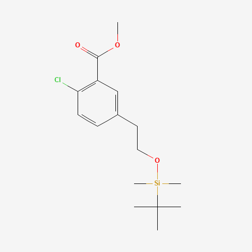 Methyl 5-(2-((tert-butyldimethylsilyl)oxy)ethyl)-2-chlorobenzoate
