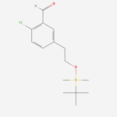 5-(2-((tert-Butyldimethylsilyl)oxy)ethyl)-2-chlorobenzaldehyde
