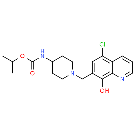 Isopropyl (1-((5-chloro-8-hydroxyquinolin-7-yl)methyl)piperidin-4-yl)carbamate