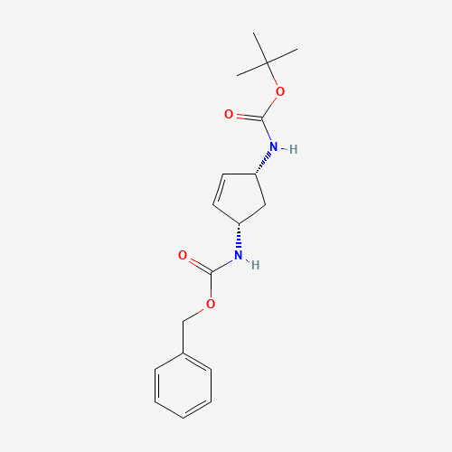 Benzyl tert-butyl (1R,3S)-cyclopent-4-ene-1,3-diyldicarbamate