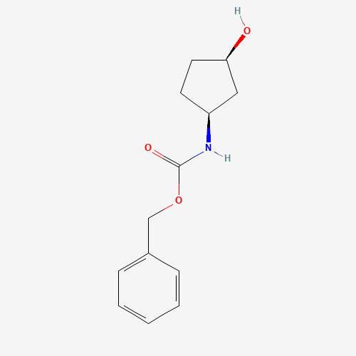Benzyl N-[(1S,3R)-rel-3-hydroxycyclopentyl]carbamate
