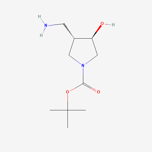 tert-Butyl (3S,4R)-3-(aminomethyl)-4-hydroxypyrrolidine-1-carboxylate