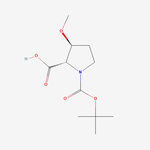 (2S,3S)-1-[(tert-Butoxy)carbonyl]-3-methoxypyrrolidine-2-carboxylic acid