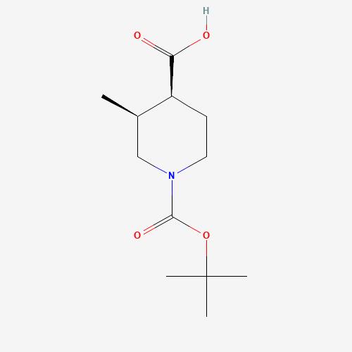 (3S,4S)-1-(tert-Butoxycarbonyl)-3-methylpiperidine-4-carboxylic acid